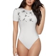 thumbnail image 1 of Balery Dandelion Blowing In The Wind Body de cuello redondo de manga corta para mujer Tops de manga corta Tops básicos-XX-Large, 1 of 7