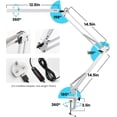 thumbnail image 5 of Versatile Desk Lamp, 360° Rotation for Complete Control, Aluminum Alloy Built, Dimming Design with 10 Brightness Levels, LED Desk Lamp for Efficient Home Office Lighting, 5 of 5
