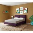 thumbnail image 1 of Cama Matrimonial Makora Mavi Morado Tapizada en Tela Tipo Velvet (No Incluye Colchón), 1 of 8