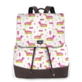 thumbnail image 1 of Easygdp Dachshund Dog Puppy Mochila de Cuero para Mujeres, Bolso de Hombro, Bolsos de Mano de Moda para Trabajo y Viajes, 1 of 4