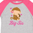 thumbnail image 4 of Inktastic Big Sis Monkeys Girls Toddler T-Shirt, 4 of 5