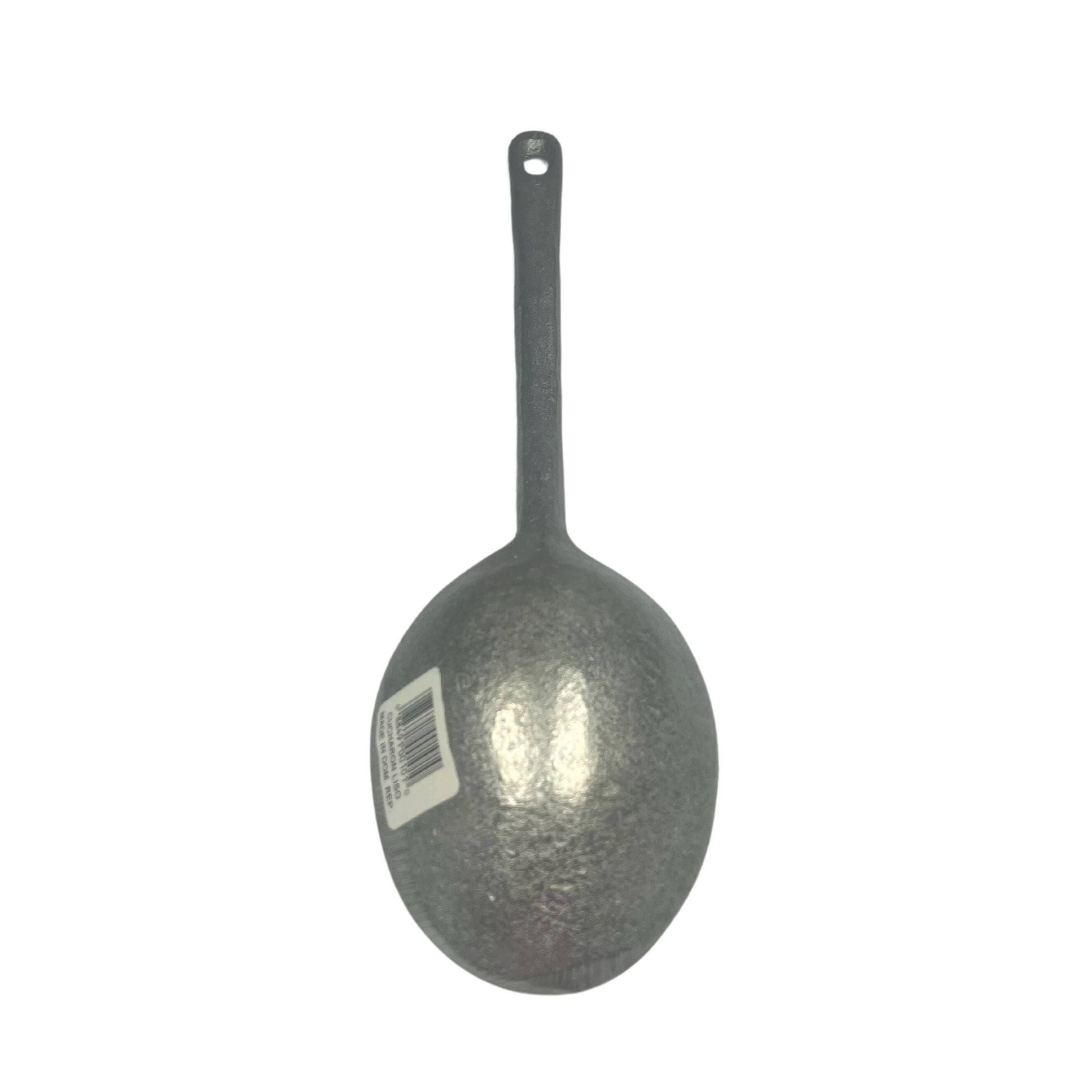 Cocina Criolla 19in Long Cast Aluminum Silver Solid Spoon