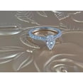 thumbnail image 4 of 1.20Ct Pear Cut Lab-Created Diamond Engagement Ring 14K White Gold Plated, 4 of 4