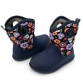 thumbnail image 3 of JAN & JUL Toddler Girls Muck Boots Waterproof Easy-On (Winter Flowers, Size 9 Toddlers), 3 of 6
