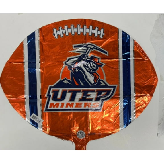 18" UTEP MINERS Football Balloon  Party Supplies Decorations Foil Mylar Balloon