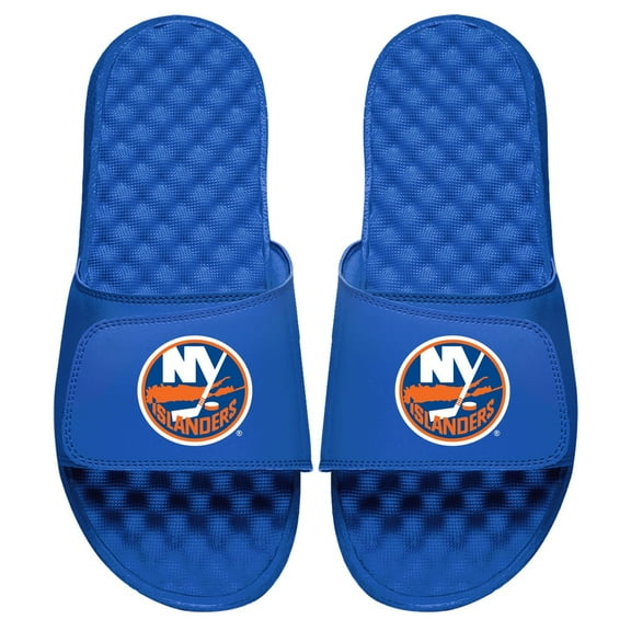 Men's ISlide Royal New York Islanders Primary Logo Slide Sandals