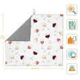 thumbnail image 2 of Dish Drying Mat, Wine Champagne Glasses Print Highly Absorbent Drying Matt Kitchen Counter, Dish Mat Drying Pad Dishes Drainer Mats for Kitchen Counter or Sink, 16 x 18 inch, 2 of 6