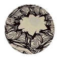 thumbnail image 2 of RUIYC Ornate Vintage Mandala Table Cloths Round Brown Boho Floral Round Mandala Flower Table Cover Stain Proof for Hotel Restaurant, 2 of 7