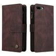 thumbnail image 3 of Case for iPhone 8 Plus/7 Plus Cover Zipper Pocket Wallet Case Magnetic Protective - Braun, 3 of 5