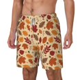 thumbnail image 2 of Uemuo Autumn Leaves 2 Pattern Mens Swim Trunks Quick Dry Board Shorts with Mesh Lining, Stretch Beach Shorts Quick Dry No-Chafing Board Shorts-XX-Large, 2 of 9