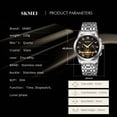 thumbnail image 3 of SKMEI Watches for Men Waterproof Chronograph Luxury Big Face Mens Watch Multifunction Moon Phase Quartz Wrist Watch, 3 of 8