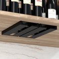 thumbnail image 2 of 2 piezas Soporte para copas de vino debajo del estante o gabinete Estante para copas de vino sin perforaciones Estante de plástico para copas de vino Colgador de almacenamiento para secado d, 2 of 5