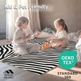 thumbnail image 4 of ODIKA 5'x7' Machine Washable Non-Slip Area Rug, Contemporary Zebra Print High Traffic Rug, Black, 299088, 4 of 7