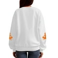 thumbnail image 5 of TTUHYWXI Halloween Sweatshirts for Women Cute Ghost Graphic Pullver Tops Crewneck Long Sleeve Oversized Sweaters (White, S), 5 of 6
