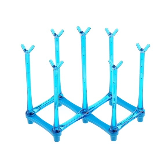 Yuarrent Estante de secado de tazas de agua PP, repuesto plegable, telescópico, Universal, para el hogar, cocina, soporte de almacenamiento, accesorios Almacenamiento y organización del hogar Azul Yuarrent HA081373-03