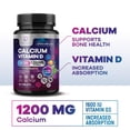 thumbnail image 3 of Calcium 1200 mg Per Serving with Vitamin D3 - Bone Health Supplement, Vitamin D & Calcium Supplements for Women & Men - Bone, Teeth & Immune Support, Nature's Calcium Pills, Bottled USA - 60 Tablets, 3 of 9