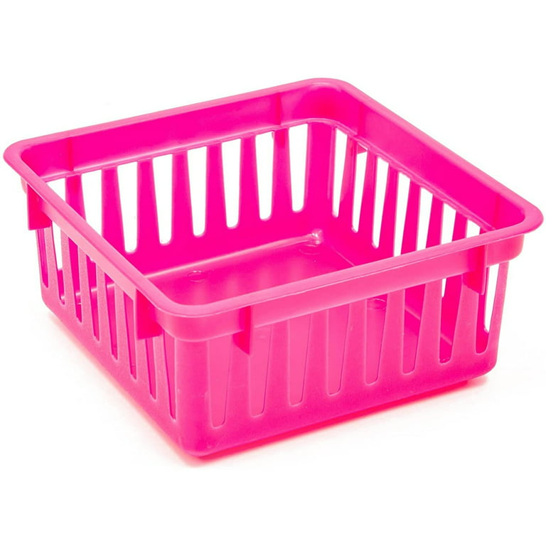 OWill 12-Pack Mixed Plastic Storage Bins and Baskets for Efficient Home  Classroom Organization - Small Containers in Multiple Colors for Kitchen