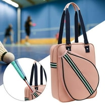 lacooooppia Tennis Racket Bag Holder Multifunctional Organizer Bag Tennis Tote Bag Sport Handbag for Sport Badminton Racket Paddles Pink