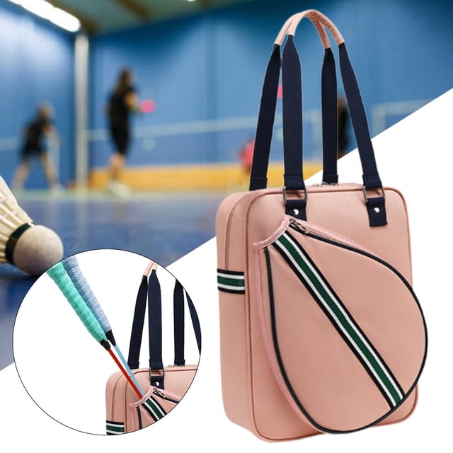 Bolsa para raqueta de tenis perfecl gran capacidad rosa con asas