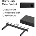 thumbnail image 3 of SHYFOY Modern Black Glass Wall Shelves – Set of 3 Floating Shelves for Home & Bathroom Storage Decor, 3 of 6