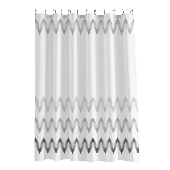 Cortina Para Baño Penhaus Extravagance Poliéster Blanco 1.80