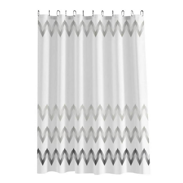 Cortina Para Baño Penhaus Extravagance Poliéster Blanco 1.80
