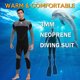 thumbnail image 3 of Hombres de Buceoo 3 mm Neopreno Wetsuit Manga Larga Transpirable Traje de Buceo, 3 of 7