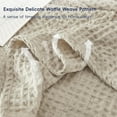 thumbnail image 6 of PHF Ultra Soft Waffle Weave Blanket Twin Size, Washed Lightweight Summer Breathable Blankets for Hot Sleeper, Linen, 66x90 inches, 6 of 8