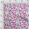 thumbnail image 2 of oneOone Velvet Fuschia Pink Fabric Floral Craft Projects Decor Fabric Printed By The Yard 58 Inch Wide, 2 of 4