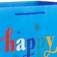 thumbnail image 5 of Hallmark Extra-Deep Birthday Gift Bag (Multicolor Wishes on Blue), 5 of 6