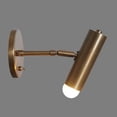 thumbnail image 3 of Single Light Articulated Sconce Mid-Century Modern Stilnovo Style Brass Wall Lamp Toggle Switch, 3 of 4