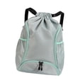 thumbnail image 4 of Bolsa de equipo de entrenamiento deportivo de mochila de baloncesto con una estación de acondicionamiento físico de la bolsa deportiva de cinturón aju Verde, 4 of 8