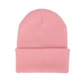 thumbnail image 2 of jiaroswwei Beanie Elastic Warm Woolen Yarn Roll up Edge Skull Cap for Spring, 2 of 8