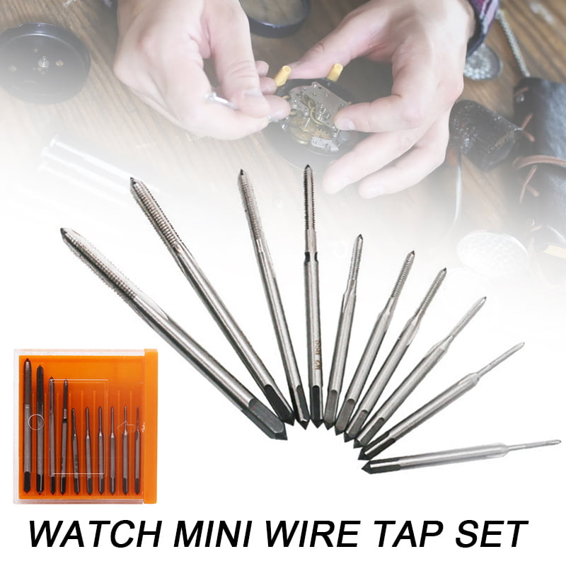 10X High Quality Stainless Steel Mini Hand Screw Thread Metric Plug Tap M1-M3.5 