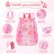 thumbnail image 4 of Mochila escolar Alrisg Lovely para niñas de 17 pulgadas, rosa, 4 of 7