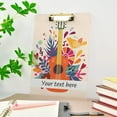 thumbnail image 5 of FMSHPON Music Guitar Clipboard Hardboard Wood Nursing Clip Board and Pull for Standard A4 Letter 13x9 inches, 5 of 7