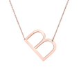 thumbnail image 1 of Guardurnaity Collar con colgante de cadena con letras de oro rosa de acero inoxidable a la moda, regalo de joyería Ropa, zapatos y accesorios Miscelánea oro rosa letra b, 1 of 6