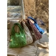 thumbnail image 3 of Zhuge Bolso de hombro tejido para mujer, bolso de mano tejido, bolso de mano tejido elegante para playa de verano, bolsos de hombro de 14,17 x 0,78 x 14,17 pulgadas (blanco), 3 of 4