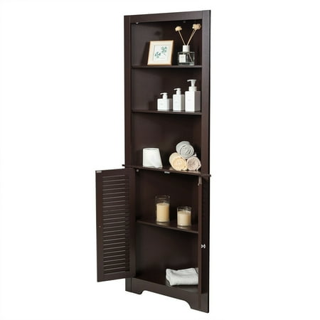 free standing corner bathroom storage