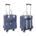 thumbnail image 1 of Ensemble de Bagages Cabine Extensible 2 en 1 en Tissu Polyester, Valise de Fin de Semaine de Voyage, Bagage Cabine à Roulettes pour Femmes et Hommes, 1 of 7