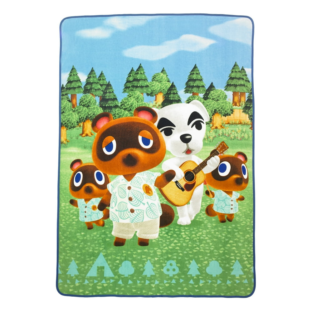 Animal Crossing Kids Blanket, Plush Microfiber, Twin/Full Size