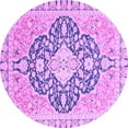 thumbnail image 1 of Ahgly Company Indoor Round Geometric Purple Traditional Area Rugs, 7' Round, 1 of 4