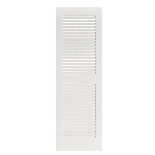 Premier One Piece 001 White Louver Decorative Exterior Shutters 15 X 67 1 Pair Walmart Com Premier One Piece 001 White Louver Decorative Exterior Shutters 15 X 67 1 Pair Walmart Com