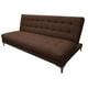 thumbnail image 1 of Sofa Cama Reclinable EL BAZAR STORE Verso Chocolate Futon 3 Posiciones Matrimonial, 1 of 8