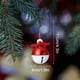 thumbnail image 3 of Juego de 12 adornos navideños artesanales para árbol de Navidad, decoración festiva de 4 cm, juego de metal con colgante de color., 3 of 7