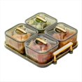 thumbnail image 1 of Multifunctional Party Snack Tray for Fruits,Nuts,Compartment Party Platter,Divided Serving Bowl with Lid for Veggies B,1 * Multifunctional Party Snack Tray with 4 Divided Serving Bowls with Lid, 1 of 8
