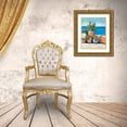 thumbnail image 3 of Slivka, Jane 12x14 Gold Ornate Wood Framed with Double Matting Museum Art Print Titled - Coastal Greenery, 3 of 4