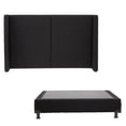thumbnail image 1 of Box Base Cama Matrimonial Dicasa Cabecera Milan Black, 1 of 8