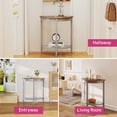 thumbnail image 2 of Bowery Hill Contemporary Stone Console Table in Gray Oak and Gray, 2 of 5