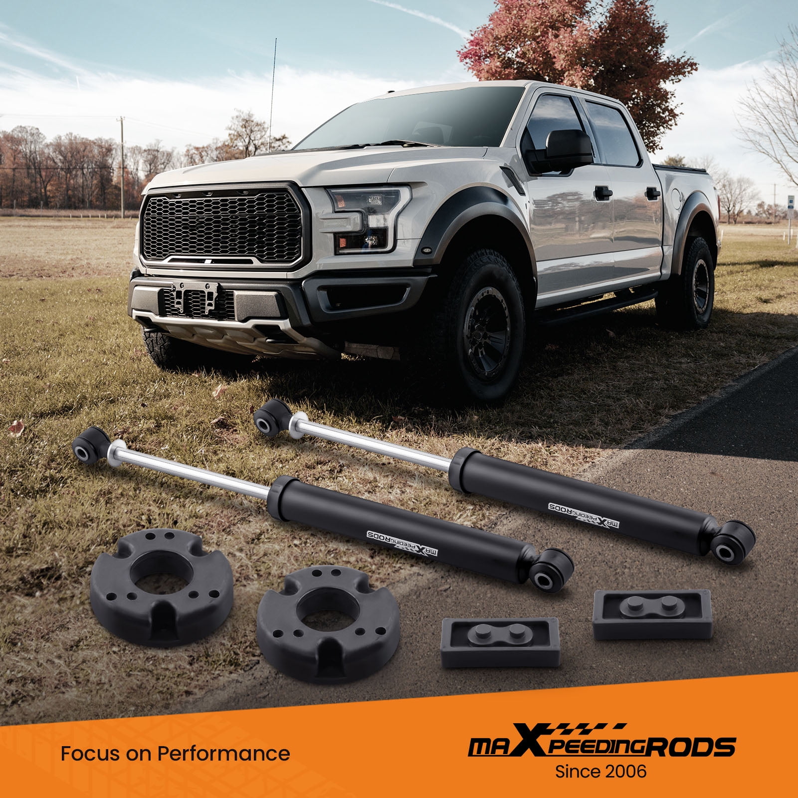 maXpeedingrods 2” Leveling Lift Kit w/Shocks for Ford F-150 2WD/4WD 2009-2020